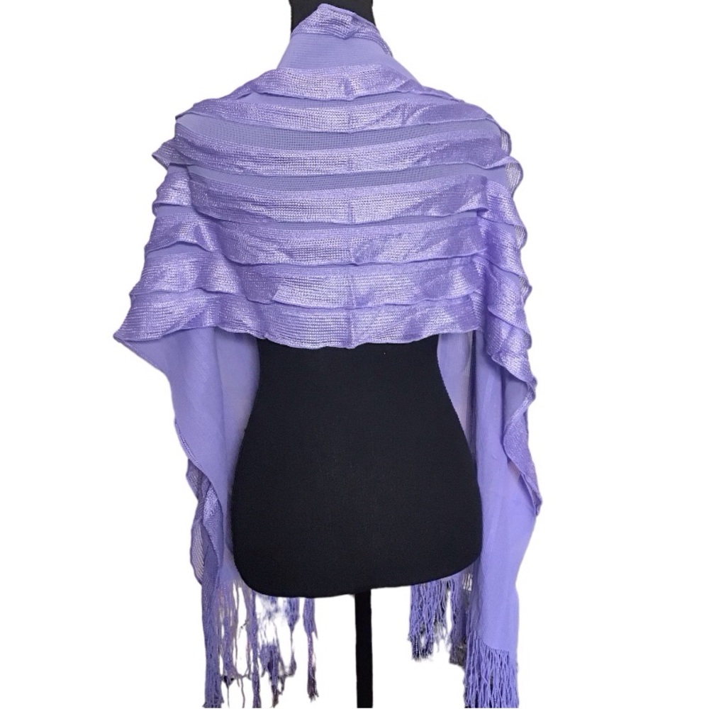 Women’s fashion shawl purple NWT - Picture 3 of 3